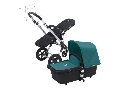 PoulaTo: Bugaboo Cameleon 3 λάθη σε μπλε βενζίνης με σκούρο γκρι ποδόσακο (νέο σασί)